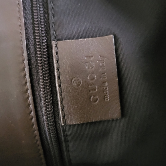 Gucci Shoulder, Tote Bag Brown GG Supreme Gold Hardware Canvas & Leather.. - Picture 8 of 13